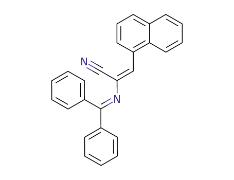 Molecular Structure of 142229-77-4 (2-Propenenitrile, 2-[(diphenylmethylene)amino]-3-(1-naphthalenyl)-)