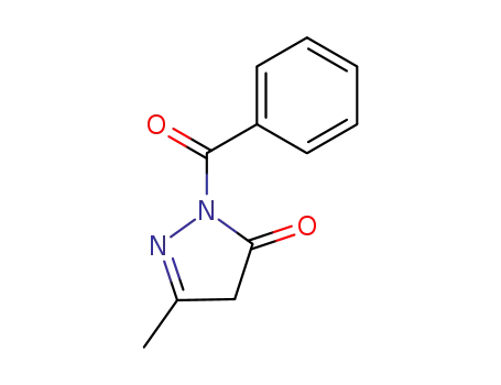 Molecular Structure of 51686-30-7 (3H-Pyrazol-3-one, 2-benzoyl-2,4-dihydro-5-methyl-)