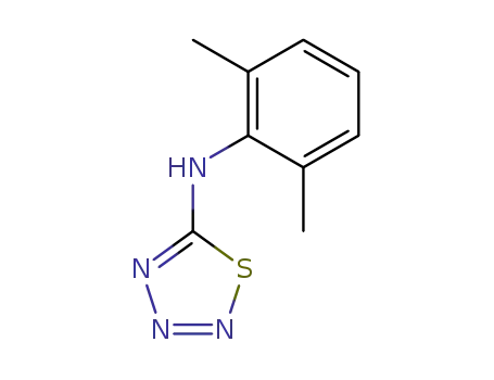 Molecular Structure of 80650-19-7 (1,2,3,4-Thiatriazol-5-amine, N-(2,6-dimethylphenyl)-)