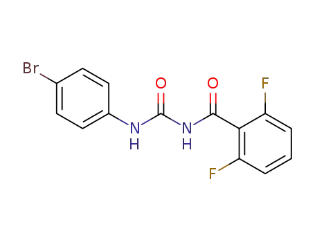 Molecular Structure of 35367-39-6 (N-[(4-bromophenyl)carbamoyl]-2,6-difluorobenzamide)