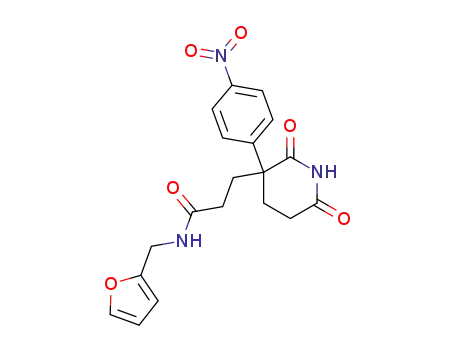 N-Furan-2-ylmethyl-3-[3-(4-nitro-phenyl)-2,6-dioxo-piperidin-3-yl]-propionamide