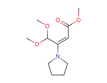 2-Butenoic acid, 4,4-dimethoxy-3-(1-pyrrolidinyl)-, methyl ester, (E)-