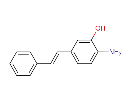 Molecular Structure of 33388-92-0 (2-amino-5-[(E)-2-phenylethenyl]phenol)