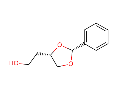 Molecular Structure of 187102-96-1 ((4R)-4-(2-HYDROXYETHYL)-2-PHENYL-1,3-DIOXOLANE)