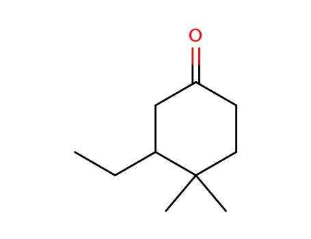 Molecular Structure of 40441-41-6 (Cyclohexanone, 3-ethyl-4,4-dimethyl-)