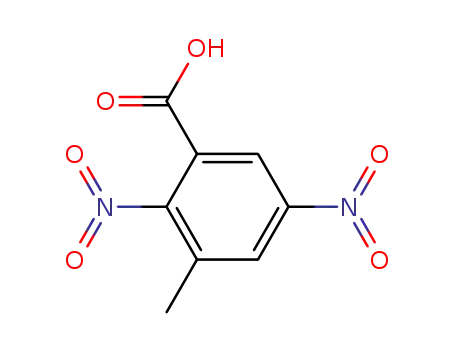 Molecular Structure of 70343-15-6 (2,5-DINITRO-3-METHYLBENZOIC ACID			)
