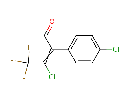 3-Chloro-2-(4-chlorophenyl)-4,4,4-trifluoro-2-butenal