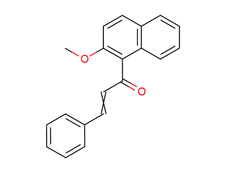 Molecular Structure of 4487-15-4 (1-(2-methoxynaphthalen-1-yl)-3-phenylprop-2-en-1-one)