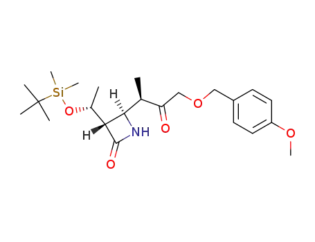 (3S,4R)-3-[(R)-1-(tert-Butyl-dimethyl-silanyloxy)-ethyl]-4-[(R)-3-(4-methoxy-benzyloxy)-1-methyl-2-oxo-propyl]-azetidin-2-one