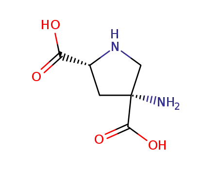 2,4-Pyrrolidinedicarboxylicacid,4-amino-,(2S-cis)-(9CI)