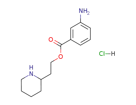 Molecular Structure of 69780-82-1 (2-{2-[(3-aminobenzoyl)oxy]ethyl}piperidinium chloride)