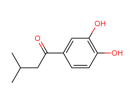 Molecular Structure of 67239-25-2 (1-Isovaleryl-3,4-dihydroxybenzene)