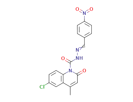 1-(4-nitrobenzylidenehydrazido)-6-chloro-4-methylquinolin-2-one