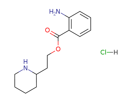 o-AMINOBENZOIC ACID 2-(2-PIPERIDYL)-ETHYL ESTER HYDROCHLORIDE