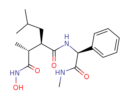 Butanediamide,N1-hydroxy-2-methyl-N4-[(1S)-2-(methylamino)-2-oxo-1-phenylethyl]-3-(2-methylpropyl)-,(2S,3R)-(168158-16-5)
