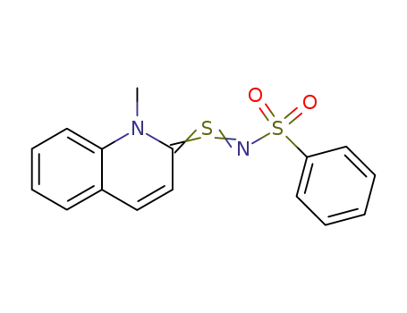 N-phenylsulfonyl-S-(1-methyl-1,2-dihydro-2-chinolyliden)sulfimid