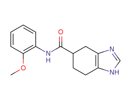 Molecular Structure of 131019-88-0 (N-(2-methoxyphenyl)-4,5,6,7-tetrahydro-1H-benzimidazole-5-carboxamide)
