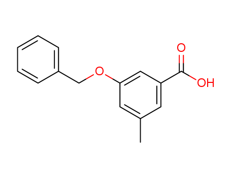 Molecular Structure of 177991-09-2 (Benzoic acid, 3-methyl-5-(phenylmethoxy)-)