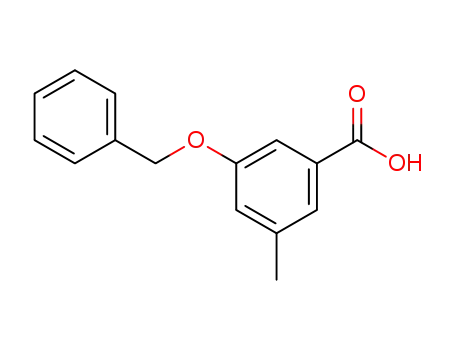 Molecular Structure of 177991-09-2 (Benzoic acid, 3-methyl-5-(phenylmethoxy)-)