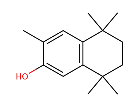 Molecular Structure of 22825-14-5 (3,5,5,8,8-pentamethyl-5,6,7,8-tetrahydronaphthalen-2-ol)