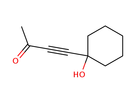 Molecular Structure of 13757-06-7 (3-Butyn-2-one, 4-(1-hydroxycyclohexyl)-)