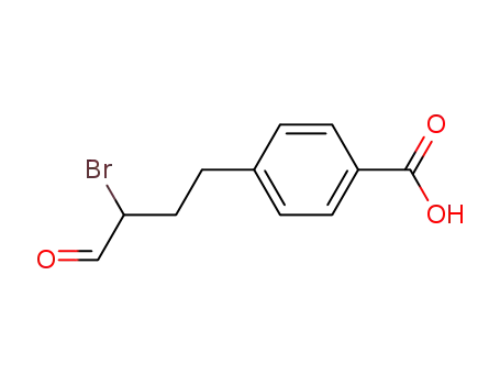 Molecular Structure of 80577-69-1 (Benzoic acid, 4-(3-bromo-4-oxobutyl)-)
