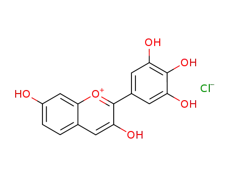 Molecular Structure of 3020-09-5 (ROBINETINIDIN CHLORIDE)