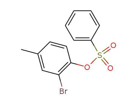 Phenol,2-bromo-4-methyl-, 1-benzenesulfonate