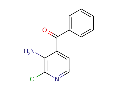 Molecular Structure of 342899-36-9 (3-AMINO-4-BENZOYL-2-CHLOROPYRIDINE)