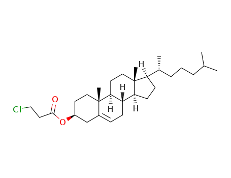 Molecular Structure of 58069-09-3 (Cholesteryl 3-chloropropionate)