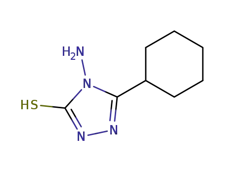 Molecular Structure of 61019-28-1 (4-AMINO-5-CYCLOHEXYL-4H-[1,2,4]TRIAZOLE-3-THIOL)