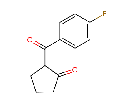 Molecular Structure of 1494-91-3 (Cyclopentanone, 2-(4-fluorobenzoyl)-)