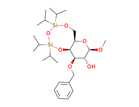 Methyl 3-O-benzyl-4,6-O-(1,1,3,3-tetraisopropyl-1,3-disiloxane-1,3-diyl)-β-D-galactopyranoside