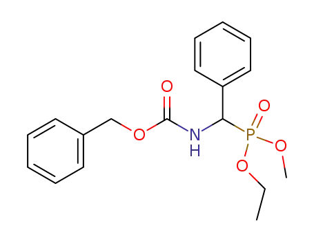 Molecular Structure of 59191-31-0 (Carbamic acid, [(ethoxymethoxyphosphinyl)phenylmethyl]-,
phenylmethyl ester)
