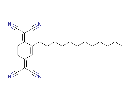 Molecular Structure of 105314-21-4 (Propanedinitrile, 2,2'-(2-dodecyl-2,5-cyclohexadiene-1,4-diylidene)bis-)