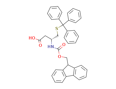 Butanoic acid,
3-[[(9H-fluoren-9-ylmethoxy)carbonyl]amino]-4-[(triphenylmethyl)thio]-,
(3R)-