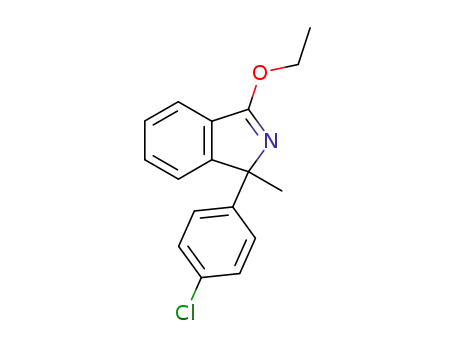 Molecular Structure of 28006-50-0 (1H-Isoindole, 1-(4-chlorophenyl)-3-ethoxy-1-methyl-)
