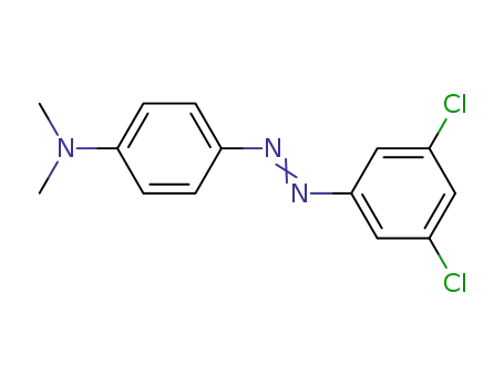 Molecular Structure of 21677-28-1 (4-[(E)-(3,5-dichlorophenyl)diazenyl]-N,N-dimethylaniline)