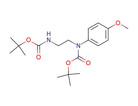 Molecular Structure of 596120-09-1 (Carbamic acid,
[2-[[(1,1-dimethylethoxy)carbonyl]amino]ethyl](4-methoxyphenyl)-,
1,1-dimethylethyl ester)