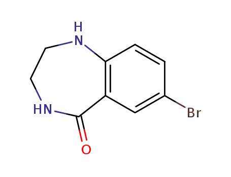 Molecular Structure of 455885-78-6 (7-broMo-1,2,3,4-tetrahydro-5H-1,4-Benzodiazepin-5-one)