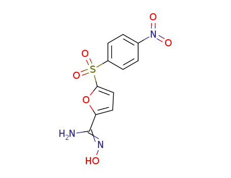 75745-74-3,N-Hydroxy-5-((4-nitrophenyl)sulfonyl)-2-furancarboximidamide,N-Hydroxy-5-((4-nitrophenyl)sulfonyl)-2-furancarboximidamide