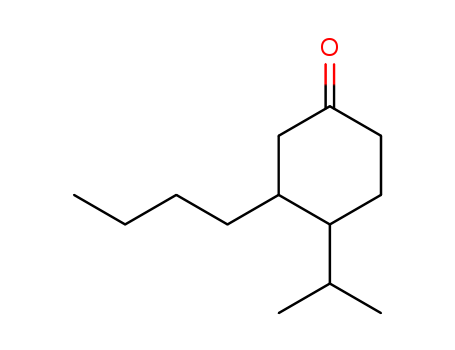 Molecular Structure of 119987-63-2 (Cyclohexanone, 3-butyl-4-(1-methylethyl)-)