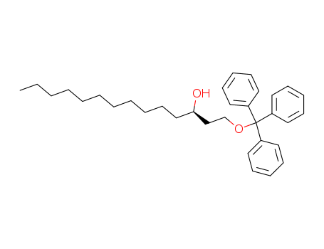 Molecular Structure of 139623-14-6 (3-Tetradecanol, 1-(triphenylmethoxy)-, (R)-)
