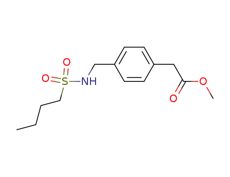 [4-(butane-1-sulfonylamino-methyl)-phenyl]-acetic acid methyl ester