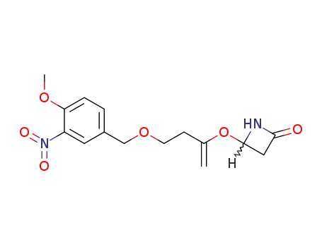 2-Azetidinone,
4-[3-[(4-methoxy-3-nitrophenyl)methoxy]-1-methylenepropoxy]-