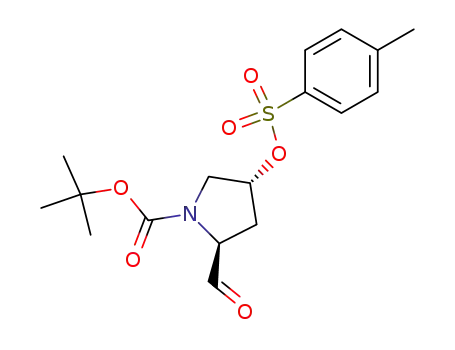 1-Pyrrolidinecarboxylic acid, 2-formyl-4-[[(4-methylphenyl)sulfonyl]oxy]-,
1,1-dimethylethyl ester, (2S,4R)-