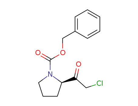 Molecular Structure of 741703-34-4 ((R)-2-(2-Chloro-acetyl)-pyrrolidine-1-carboxylic acid benzyl ester)