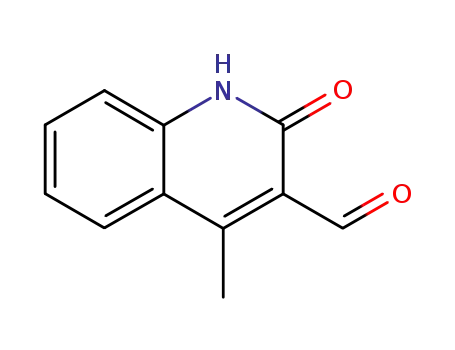 Molecular Structure of 709014-40-4 (3-formyl-4-methyl-2-quinoline)