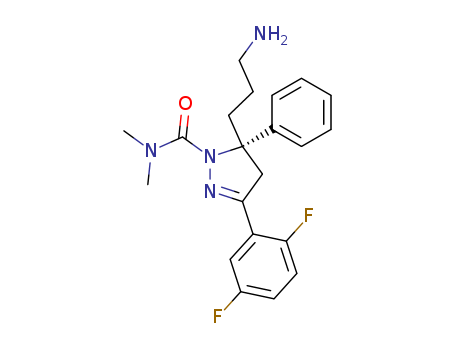 1H-pyrazole-1-carboxamide, 5-(3-aminopropyl)-3-(2,5-difluorophenyl)-4,5-dihydro-N,N-dimethyl-5-phenyl-