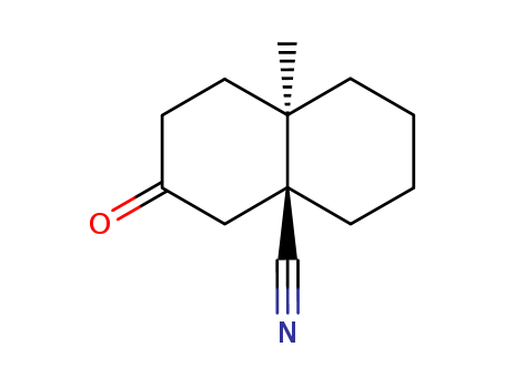 4a(2H)-Naphthalenecarbonitrile, octahydro-8a-methyl-3-oxo-, trans-